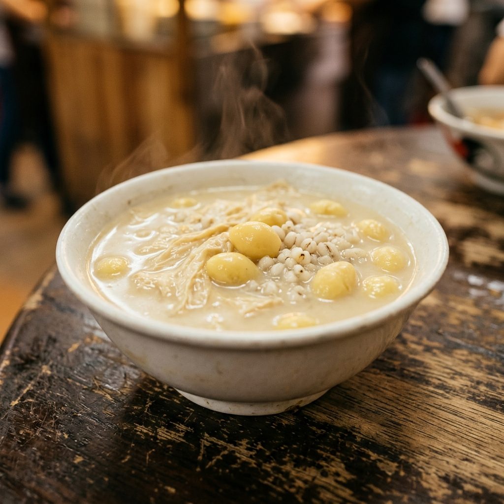 Beancurd Skin and Gingko Dessert Soup