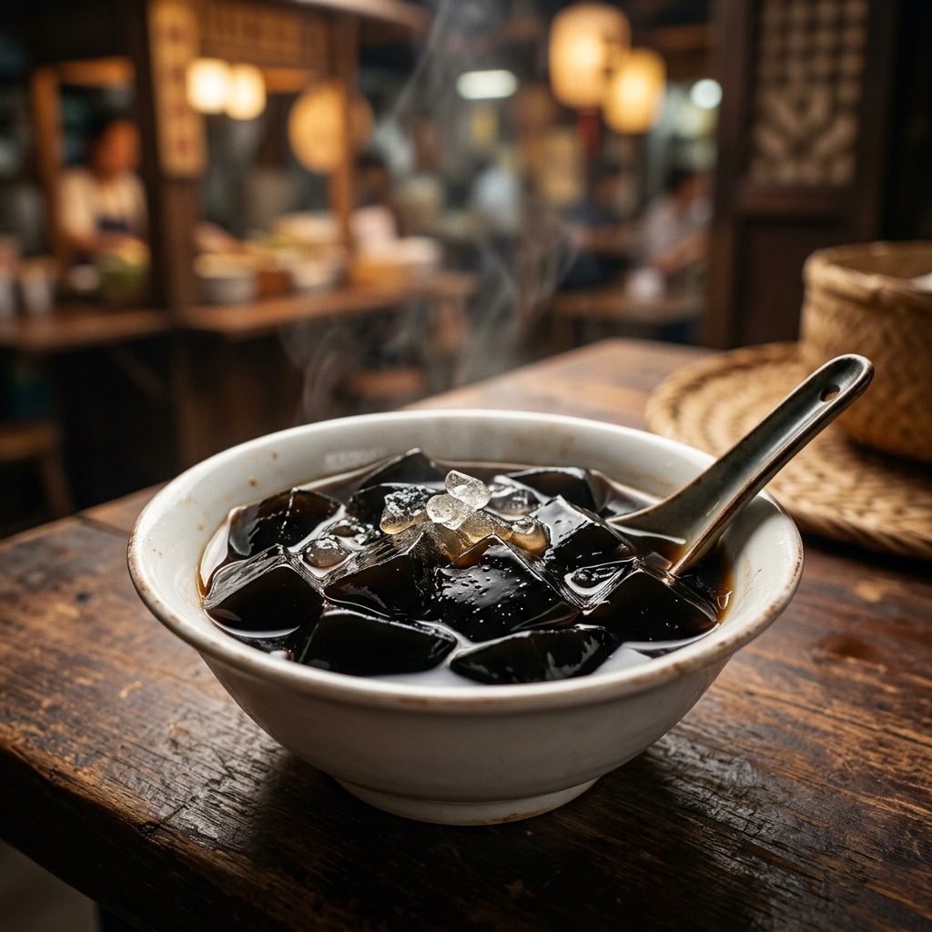 Homemade Grass Jelly (Chin Chow)
