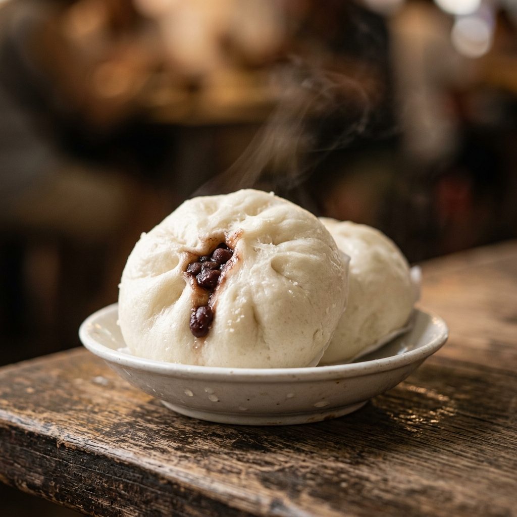 Steamed Red Bean Buns